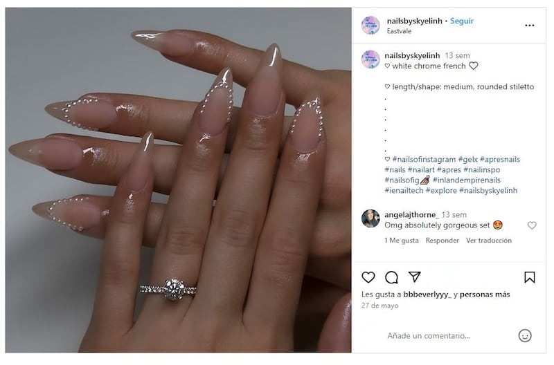 Las 'vanilla french nails' son elegantes, versátiles y atemporales