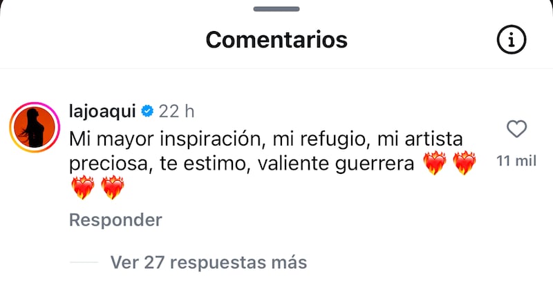 Emiliano Agilar comenta una publivaión de Cazzu.