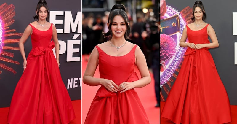 "¿Qué le pasa en los brazos?": Selena Gomez brilla en alfombra roja, pero este detalle en su look causó revuelo en redes