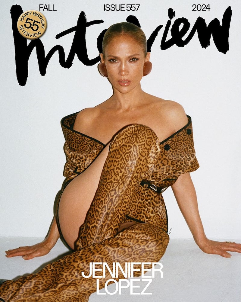 Jennifer Lopez en portada Interview.