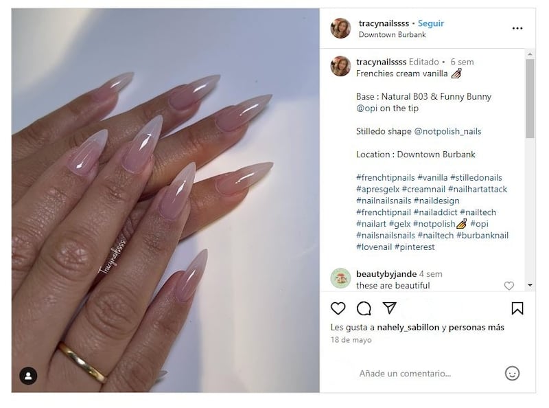 Las 'vanilla french nails' son elegantes, versátiles y atemporales