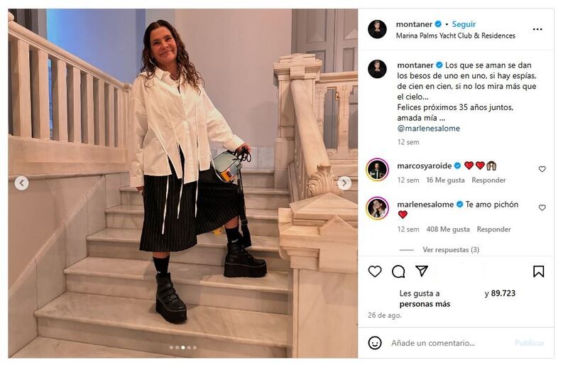 Marlene Salomé, la esposa de Ricardo Montaner, es dueña de un sentido de la moda muy original y auténtico