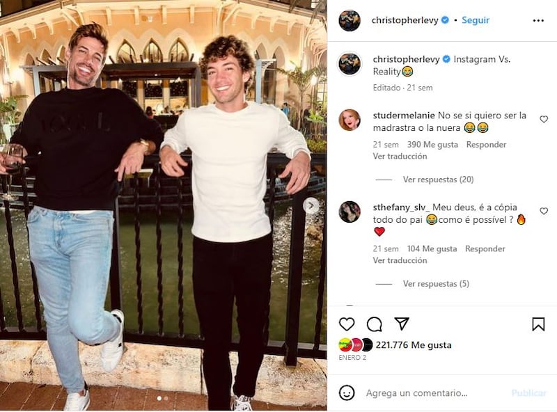 William Levy es muy unido a su hijo mayor, Christopher