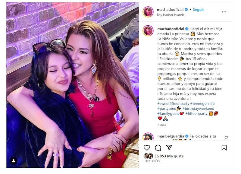 Alicia Machado botó la casa por la ventana para celebrar los XV años de su hija, Dinorah Valentina