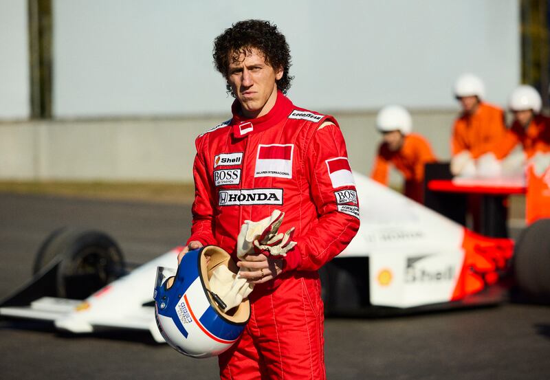 SENNA. Matt Mella as Alain Prost in Senna. Cr. Alan Roskyn/Netflix ©2024