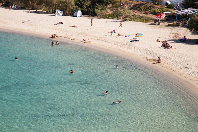 Una playa en Ikaria