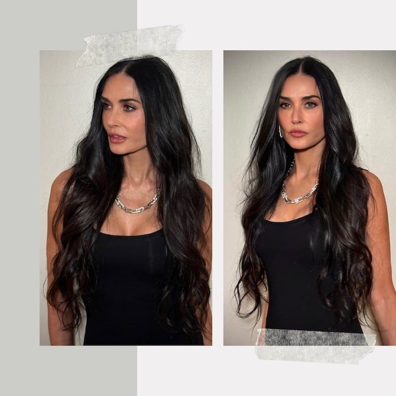 Demi Moore reaparece y su cambio estético.