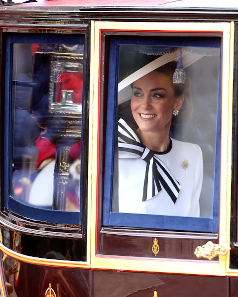 Kate Middleton reapareció en el Trooping the Colour 2024