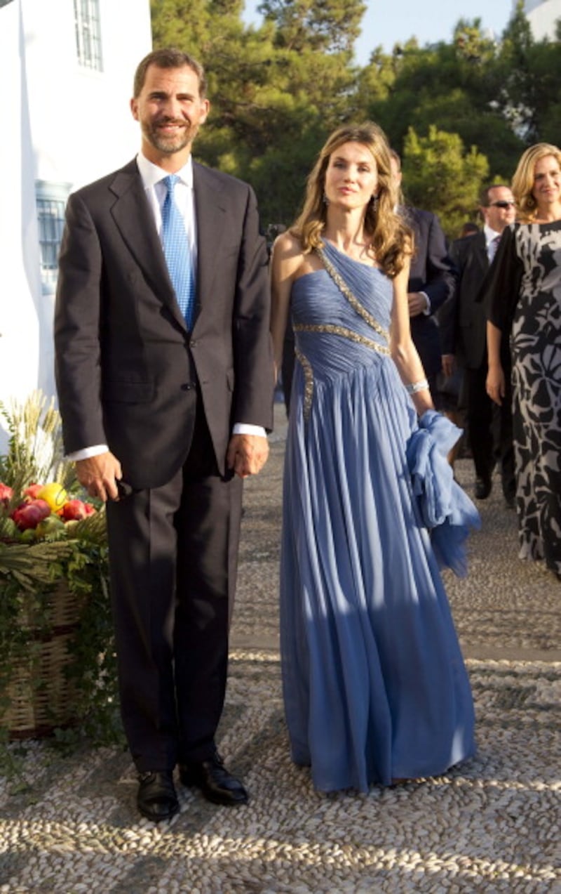 Felipe y Letizia en la boda del príncipe Nicolás de Grecia y Tatiana Blatnik