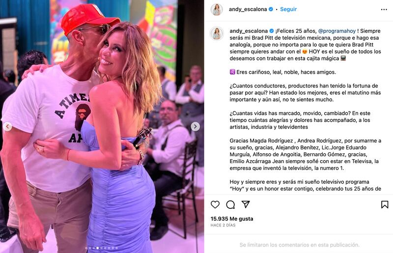 Erik Rubín y Andrea Escalona generan polémica por su foto