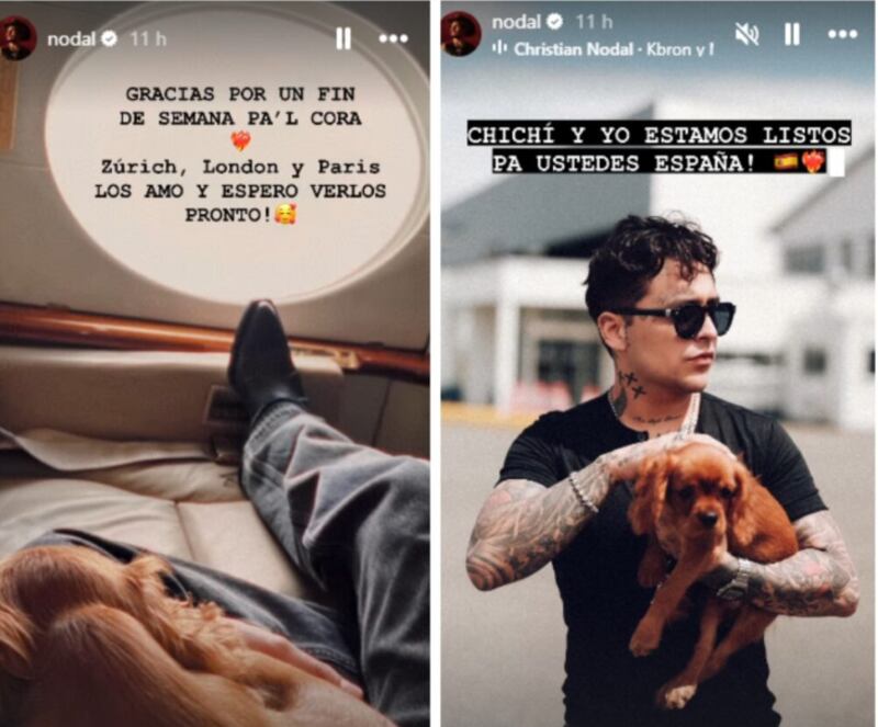 Christian Nodal y su nuevo "bebé"